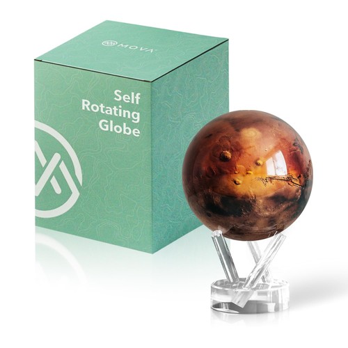 Self rotating globe - globe,, mars